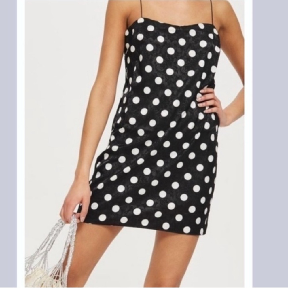 Topshop Polka Dot Mini Dress size 6